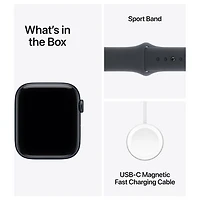 TELUS Apple Watch SE 3 (GPS + Cellular) 40mm Midnight Aluminum Case with Midnight Sport Band - Medium