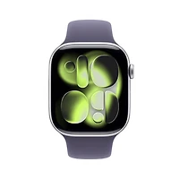 Koodo Apple Watch Series 11 (GPS + Cellular) 42mm Silver Aluminum Case with Purple Fog Sport Band - Medium