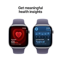 Koodo Apple Watch Series 11 (GPS + Cellular) 46mm Silver Aluminum Case with Purple Fog Sport Band - Small/Medium - Monthly Tab Payment