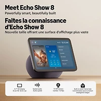 Amazon Echo Show 8 (4th Gen) Smart Display with Spatial Audio & Alexa+ - Graphite