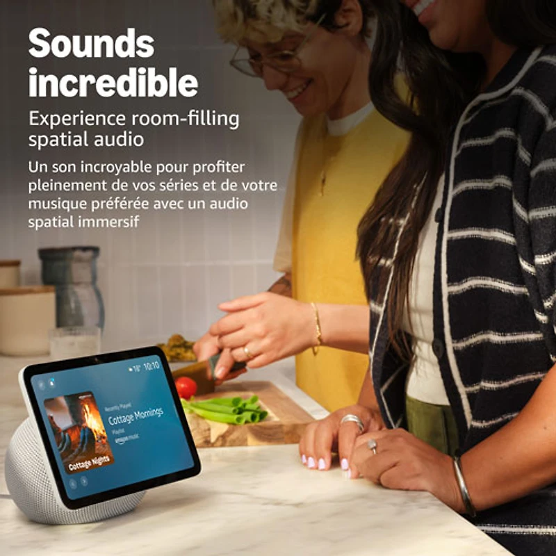 Amazon Echo Show 8 (4th Gen) Smart Display with Spatial Audio & Alexa+ - Graphite
