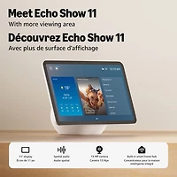 Amazon Echo Show 11 Smart Display with Spatial Audio & Alexa+ - Glacier White