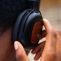House Of Marley Positive Vibration Rebel ANC Noise Cancelling Over-Ear Bluetooth Headphones - Black