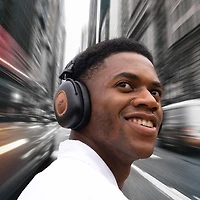 House Of Marley Positive Vibration Rebel ANC Noise Cancelling Over-Ear Bluetooth Headphones - Black