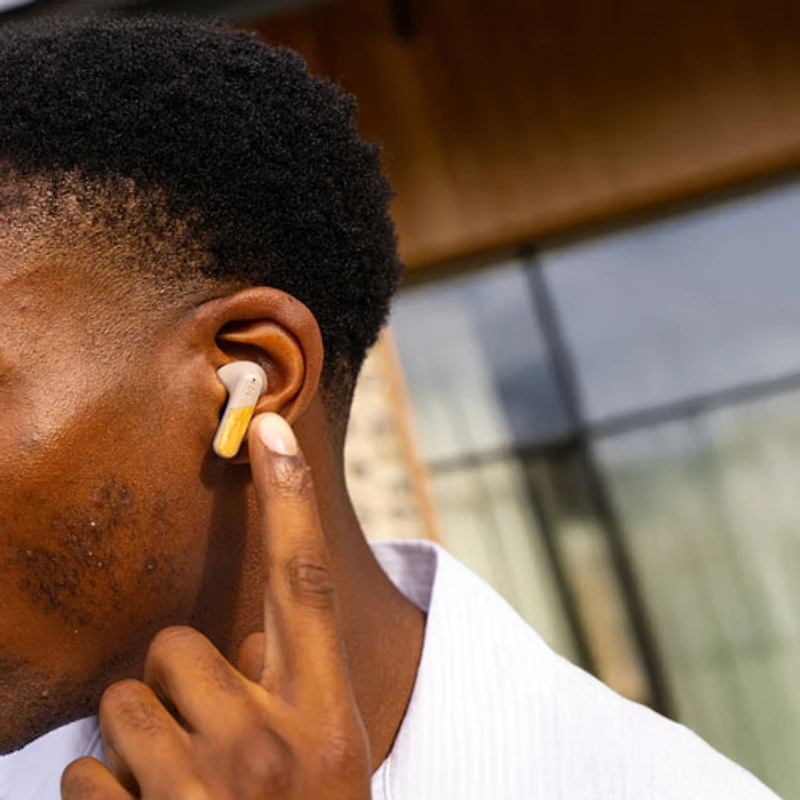 House Of Marley Trenchtown ANC In-Ear Noise Cancelling True Wireless Earbuds - Cream