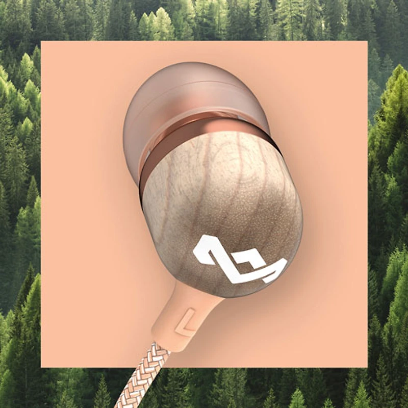 Écouteurs boutons à isolation sonore Smile Jamaica de House of Marley - Cuivré