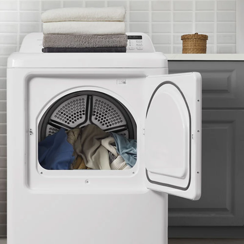 Insignia 7.0 Cu. Ft. Electric Dryer (NS-DRT70EWA5-C) - White - Only at Best Buy