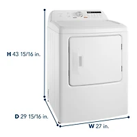 Insignia 7.0 Cu. Ft. Electric Dryer (NS-DRT70EWA5-C) - White - Only at Best Buy