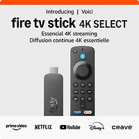 Lecteur multimédia Fire TV Stick 4K Select (2025) d'Amazon avec télécommande vocale Alexa