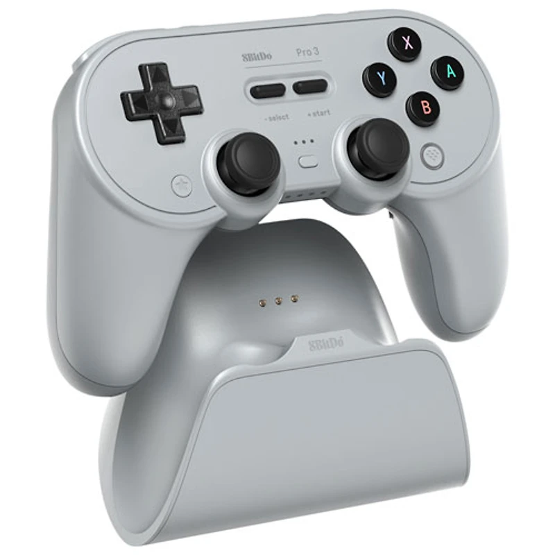 8BitDo Pro 3 Bluetooth Gamepad Controller for Switch/Switch 2/Windows/Android/iOS - Grey