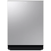 Boîte ouverte - Lave-vaisselle encastrable 24 po 38 dB avec lavage IA, porte à ouverture automatique et troisième panier de Samsung - Acier inoxydable