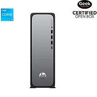 Boîte ouverte - Ordinateur de bureau mince OmniDesk de HP - Noir (Core i3-13100 d'Intel/RAM 8 Go/SSD 512 Go) - Exclusivité Best Buy
