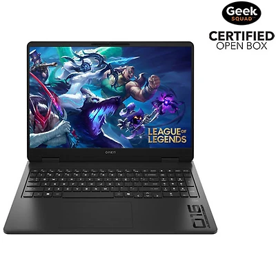 Boîte ouverte - Portable de 16 po Omen de HP - Noir ombragé (Ryzen 9 8945HX d'AMD/RAM 32 Go/SSD 1 To/Windows 11)