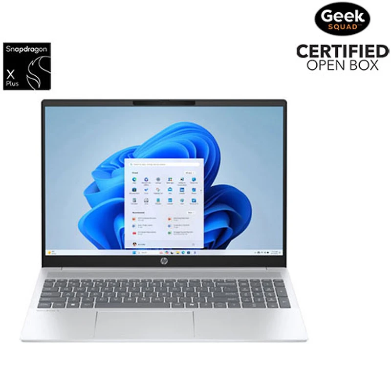 Open Box - HP OmniBook 16" Laptop - Glacier Silver (Snapdragon X Plus/32GB RAM/1TB SSD/Windows 11)