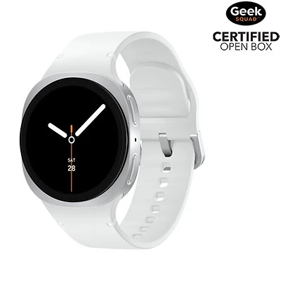 Boîte ouverte - Montre intelligente Bluetooth de 40mm Samsung Galaxy Watch8 - Argenté