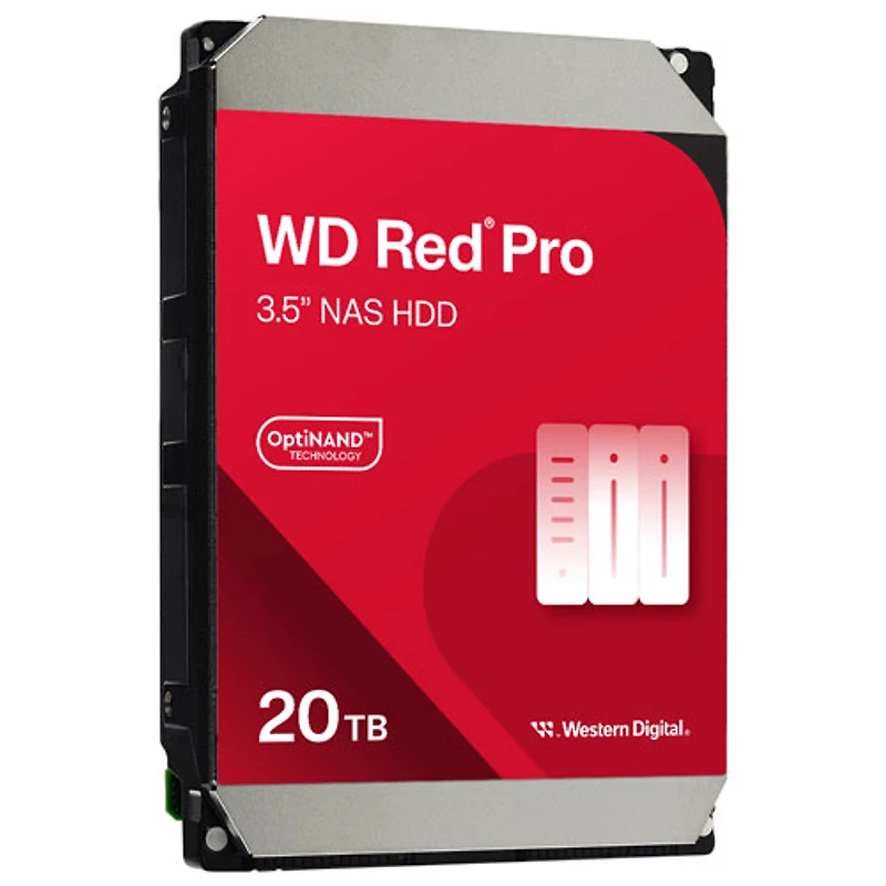 WD Red Pro 20TB 7200RPM SATA Internal NAS Hard Drive (WD202KFGX)