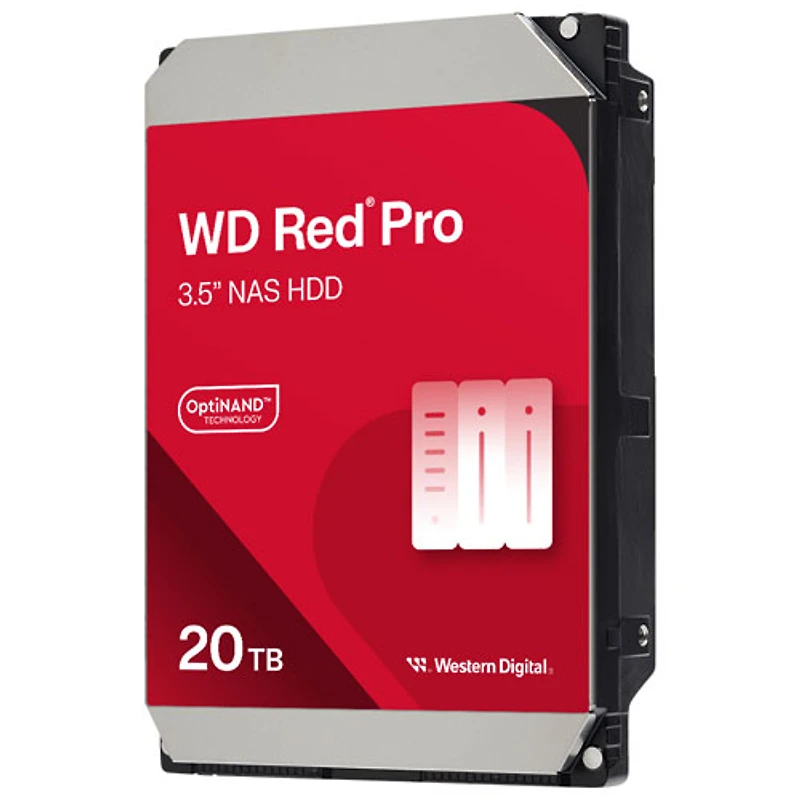 WD Red Pro 20TB 7200RPM SATA Internal NAS Hard Drive (WD202KFGX)