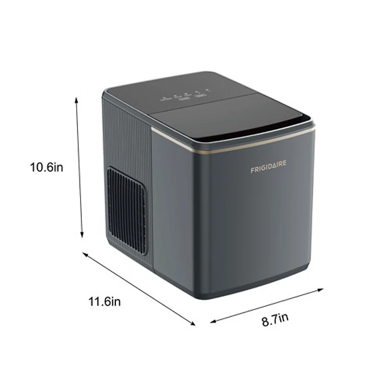 Machine à glaçons arrondis autonome et rétro 26 lb de Frigidaire (EFIC513) - Gris