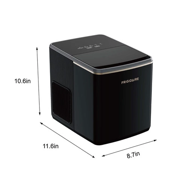 Machine à glaçons arrondis autonome et rétro 26 lb de Frigidaire (EFIC513) - Noir