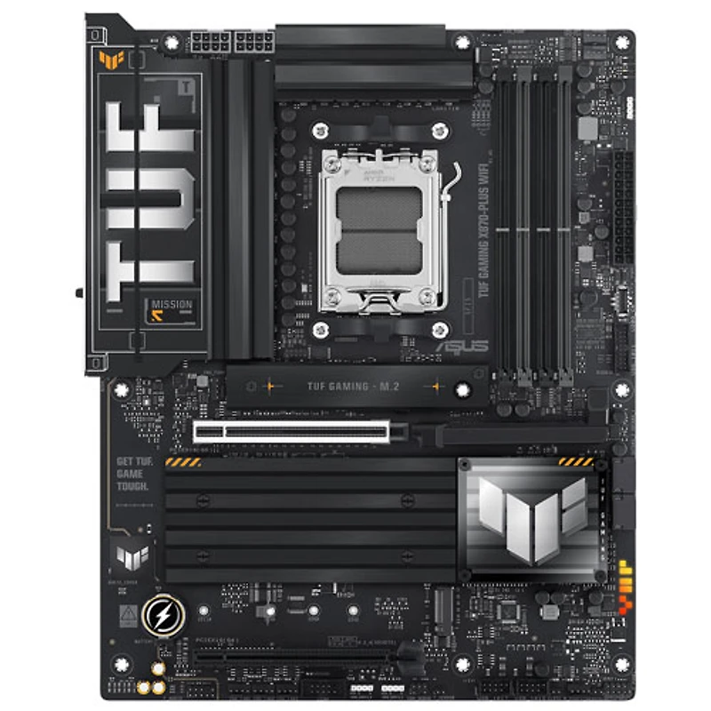Carte mère TUF GAMING X870-PLUS Wi-Fi 7 ATX AM5 d'ASUS pour processeurs Ryzen 9000/8000/7000 d'AMD