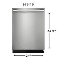 Lave-vaisselle hybride encastrable 24 po 49 dB de Frigidaire (FDHP4336AW) - Blanc