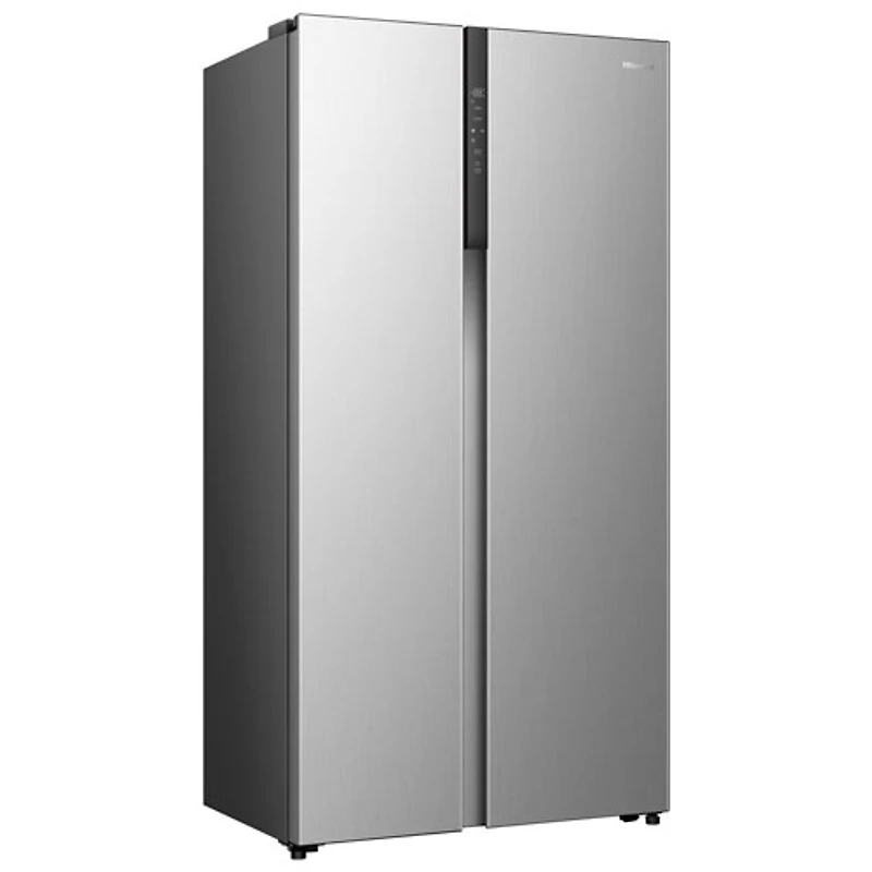 Réfrigérateur à deux portes 19,2 pi³ et 36 po de Hisense (RS19A2CSD) - Titane