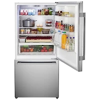 Réfrigérateur à congélateur inférieur 17,2 pi³ 32 po série 100 de Bosch (B33CM10SNS) - Acier inoxydable