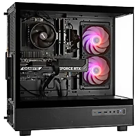 Ordinateur de jeu Glass de Technoid (Ryzen 7 7700X d'AMD/RAM 32 Go/SSD 2 To/GeForce RTX 5060/Windows 11)