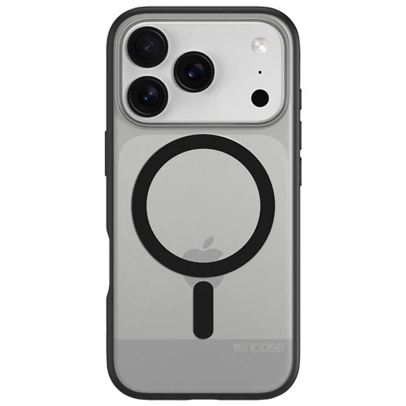 Étui rigide ajusté avec MagSafe d'Incase Designs pour iPhone 17 Pro - Noir translucide