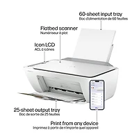 Imprimante à jet d'encre tout-en-un sans fil DeskJet 2827e de HP