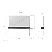 Téléviseur intelligent webOS DELO HDR UHD 4K de 77 po T4 de LG (OLED77T4PUA.ACC) - 2025