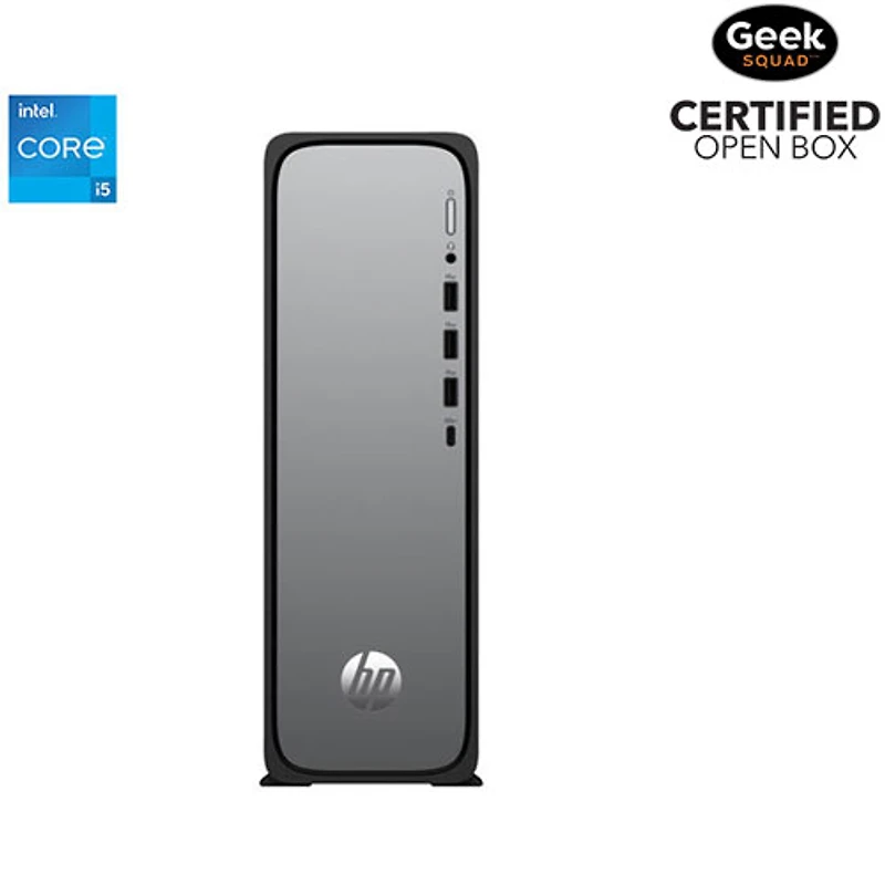 Open Box - HP OmniDesk Slim Desktop PC - Black (Intel Core i5-14400/16GB RAM/1TB SSD/Windows 11) - Only at Best Buy