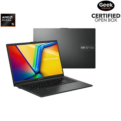 Open Box - ASUS Vivobook Go 15 15.6" Laptop - Mixed Black (AMD Ryzen 5 7520U/16GB RAM/512GB SSD/Windows 11 Home)