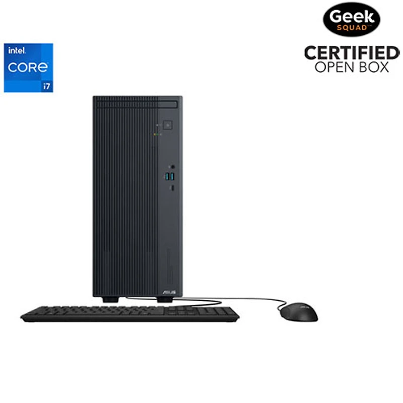 Boîte ouverte - Ordinateur V500 Mini Tower d'ASUS (Core i7-13620H d'Intel/RAM 16 Go/SSD 1 To/carte graphique UHD d'Intel/Windows 11)