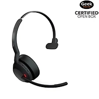 Boîte ouverte - Casque d'écoute Bluetooth sans fil à suppression du bruit Evolve 65 de Jabra avec microphone intégré (6593-839-409) - Noir