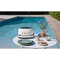 Smeg Toaster - 2-Slice - Porsche Carrara Collection - White