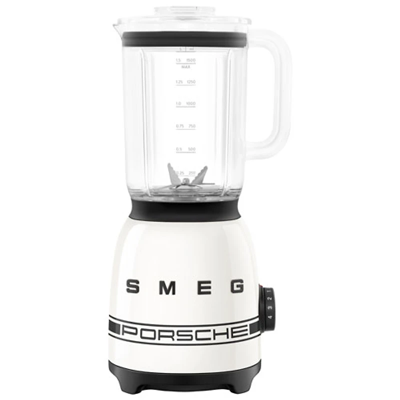Smeg 50's Style 1.5L 600-Watt Countertop Blender - Carrara White