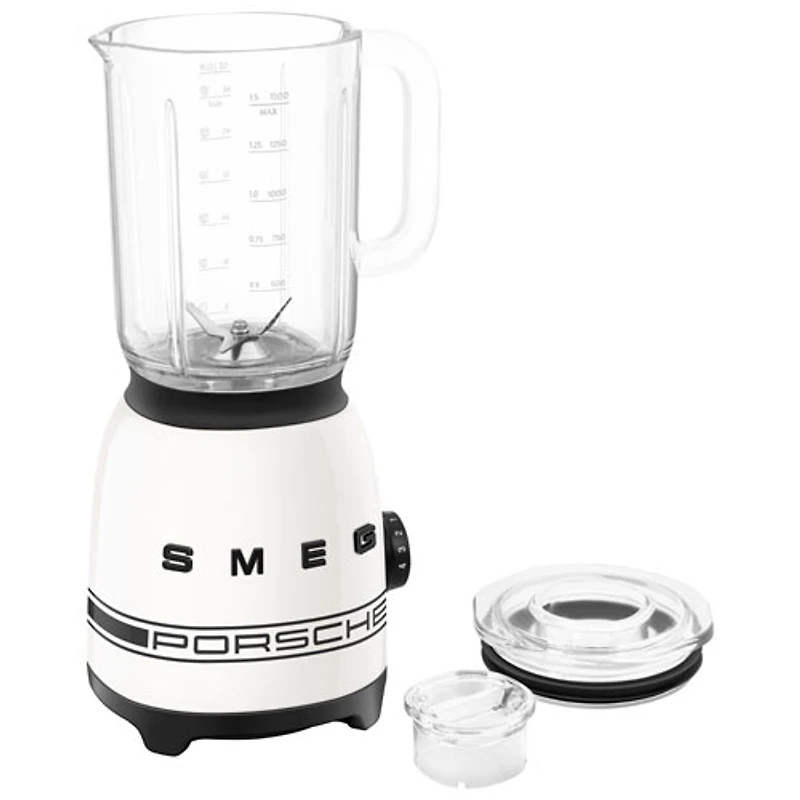 Mélangeur de comptoir 1,5 l et 600 W Années 50 de Smeg - Blanc Carrara