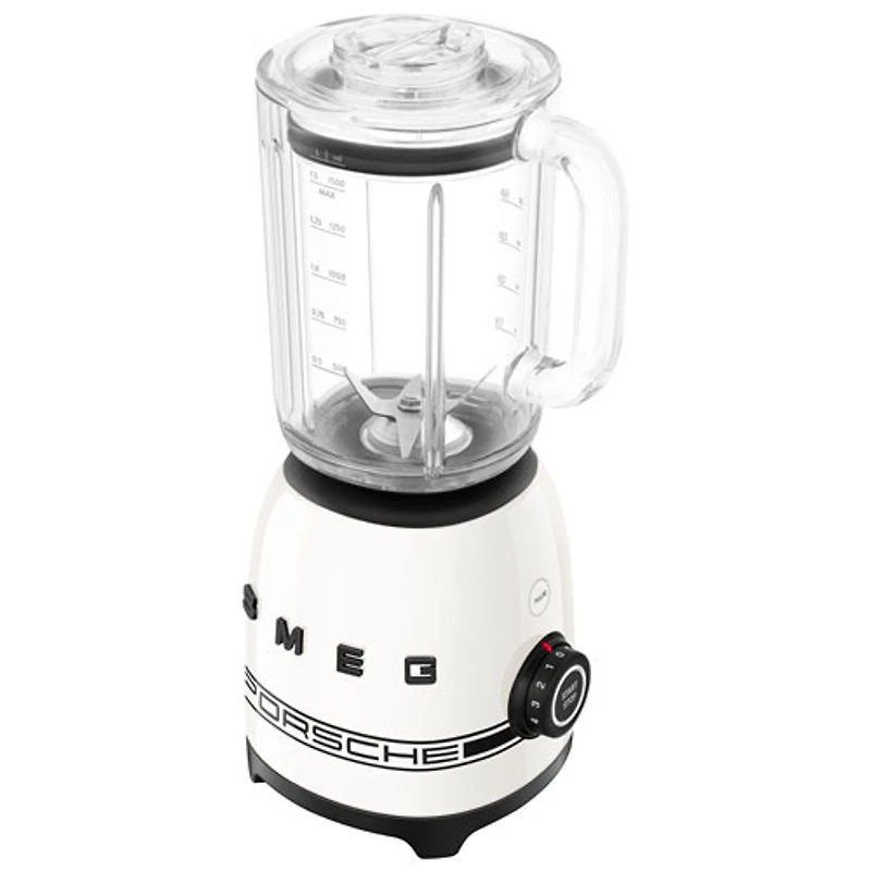 Smeg 50's Style 1.5L 600-Watt Countertop Blender - Carrara White