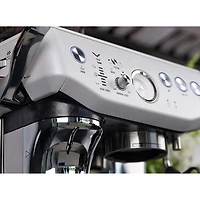 Refurbished (Good) - Breville Barista Express Impress Espresso Machine w/Frother&Coffee Grinder - Sea Salt - Remanufactured by Breville