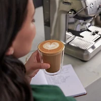 Refurbished (Good) - Breville Barista Express Impress Espresso Machine w/Frother&Coffee Grinder - Sea Salt - Remanufactured by Breville