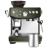 Refurbished (Good) - Breville Barista Express Impress Espresso Machine w/Frother&Coffee Grinder - Olive Tapenade - Remanufactured by Breville
