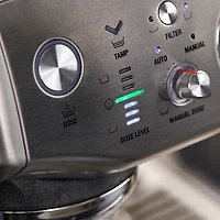 Refurbished (Good) - Breville Barista Express Impress Espresso Machine w/Frother&Coffee Grinder - Olive Tapenade - Remanufactured by Breville