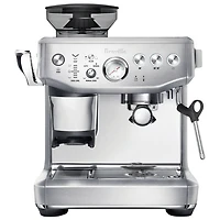 Refurbished (Good) - Breville Barista Express Impress Espresso Machine w/Frother&Coffee Grinder - Brushed SS - Remanufactured by Breville
