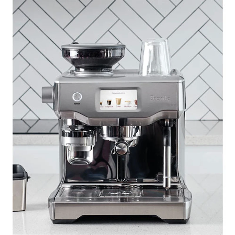 Refurbished (Good) - Breville Oracle Touch Automatic Espresso Machine w/Frother&Coffee Grinder - Brushed SS - Remanufactured by Breville