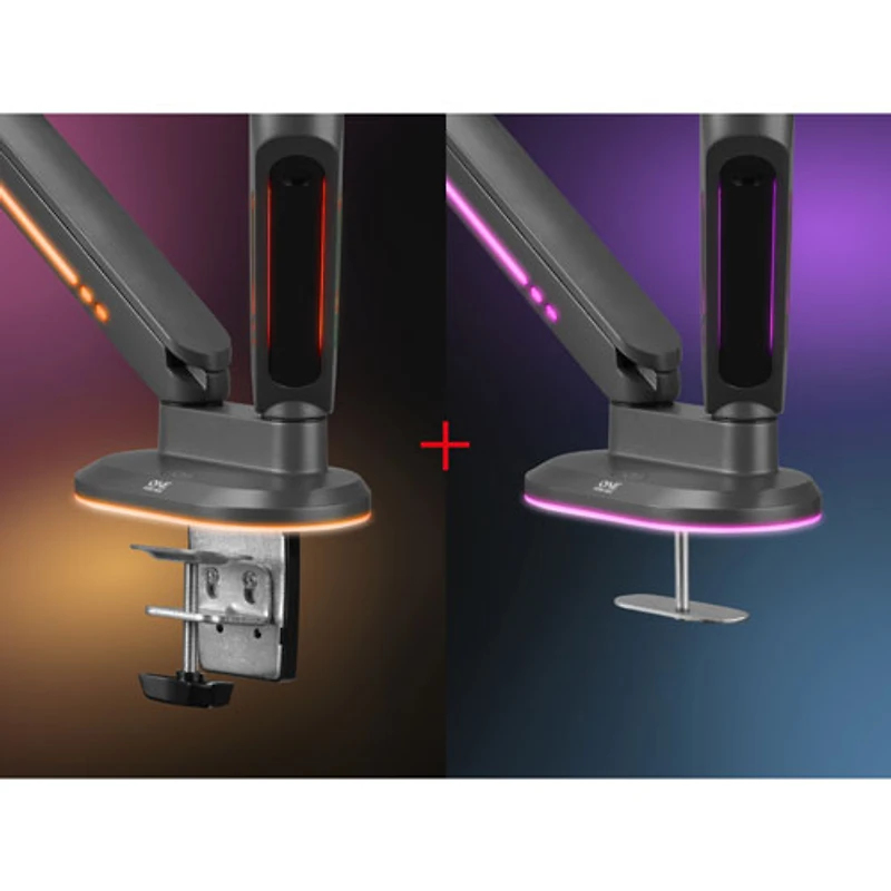 Support pour deux moniteurs de jeu de 21 à 45 po de One For All - Noir