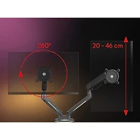 Support pour deux moniteurs de jeu de 21 à 45 po de One For All - Noir