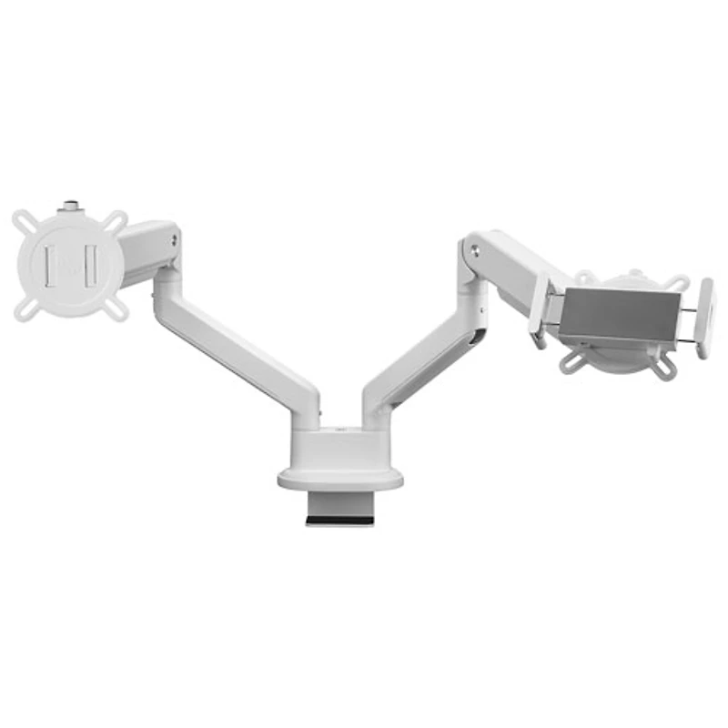 Support solide pour deux moniteurs de 13 à 35 po de One For All - Blanc