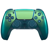 Manette sans fil DualSense de PlayStation 5 pour PS5, PC, Mac et appareils mobiles - Bleu sarcelle Chroma
