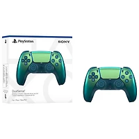 Manette sans fil DualSense de PlayStation 5 pour PS5, PC, Mac et appareils mobiles - Bleu sarcelle Chroma